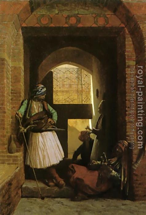 Arnauts of Cairo at the Gate of Bab-el-Nasr by Jean-Leon Gerome | Oil